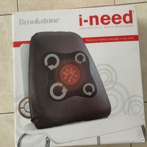 Brookstone ineed heated full back massager